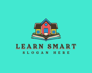 Book Learning School logo design