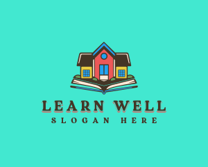 Book Learning School logo design