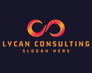 Gradient Infinity Loop logo design