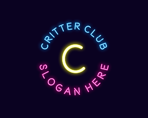 Neon Music Bar logo design