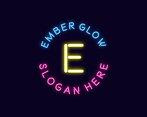 Neon Music Bar logo design