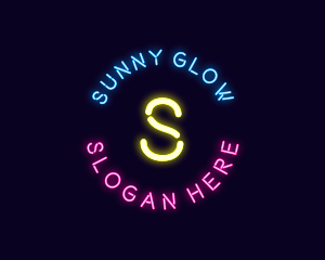 Neon Music Bar logo design