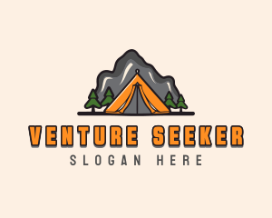 Mountain Camping Exploration logo design