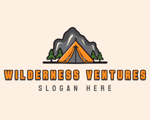 Mountain Camping Exploration logo design