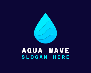 Water Sanitizer Drop logo design