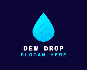 Water Sanitizer Drop logo design