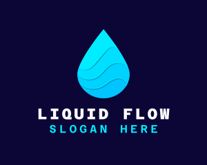 Water Sanitizer Drop logo design