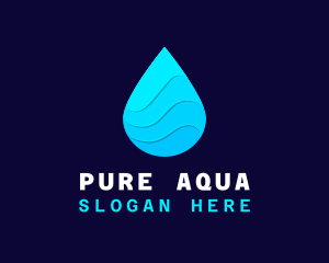 Water Sanitizer Drop logo design