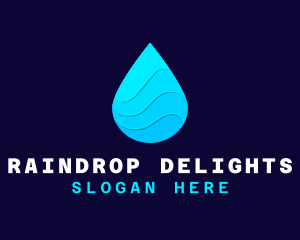 Water Sanitizer Drop logo design