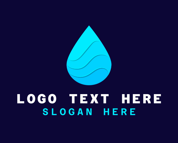 Drop logo example 4