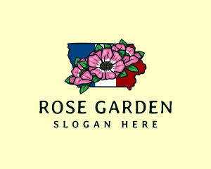 Wild Rose Iowa logo design