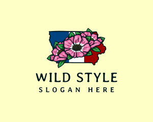 Wild Rose Iowa logo design