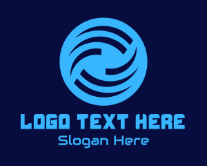 Generic Blue Wave Circle logo design
