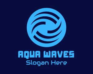 Generic Blue Wave Circle logo