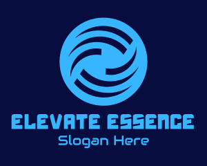 Generic Blue Wave Circle logo