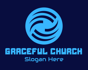 Generic Blue Wave Circle logo