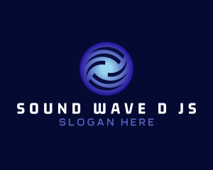 Generic Blue Wave Circle logo design