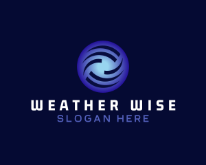 Generic Blue Wave Circle logo design