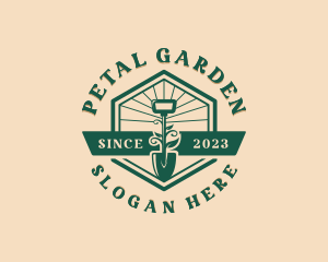 Landscaping Shovel Plant logo design