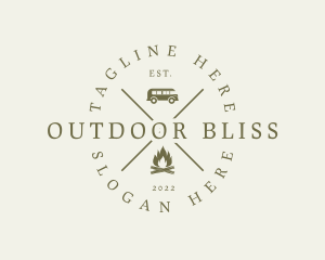 Camping Nature Park logo design