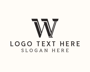 Masculine Serif Business logo