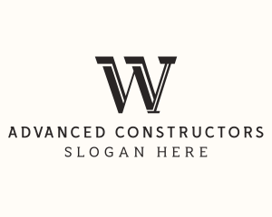 Masculine Serif Business logo design