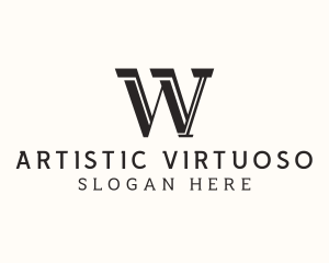 Masculine Serif Business logo design