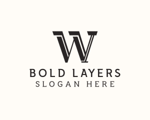 Masculine Serif Business logo design