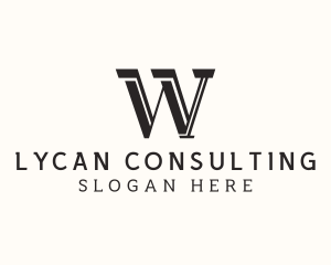 Masculine Serif Business logo design