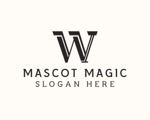 Masculine Serif Business logo design