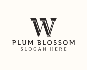 Masculine Serif Business logo design