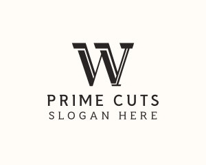 Masculine Serif Business logo design