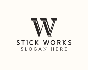 Masculine Serif Business logo design