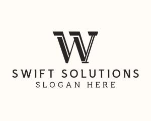 Masculine Serif Business logo design