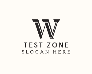 Masculine Serif Business logo design