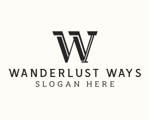 Masculine Serif Business logo design