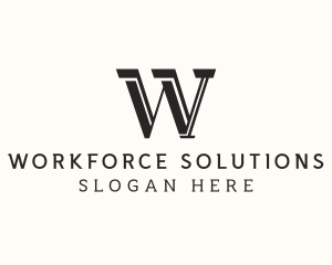 Masculine Serif Business logo design