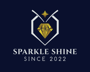 Diamond Jewelry Mining  logo design