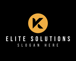 Circle Startup Corporate Letter K logo