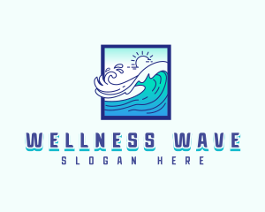 Tsunami Ocean Wave logo design