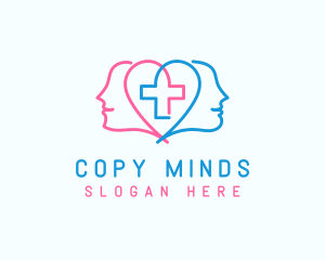 Human Mind Cross logo design