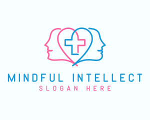 Human Mind Cross logo design