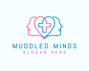 Human Mind Cross logo design