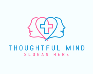 Human Mind Cross logo design