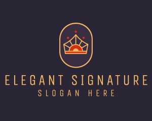 Elegant Royal Crown logo design