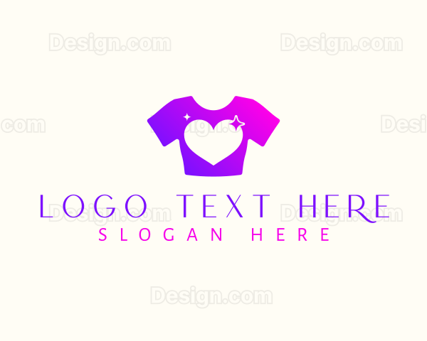 Feminine Heart Shirt Logo