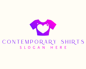 Feminine Heart Shirt logo design