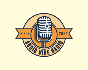 Podcaster Microphone Radio logo