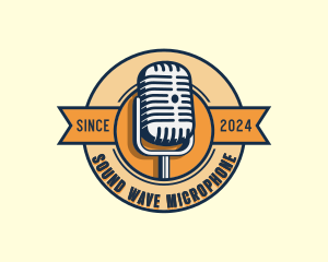 Podcaster Microphone Radio logo