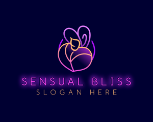 Sexy Erotic Bunny logo design